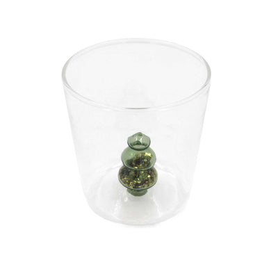 Green Flower Glass