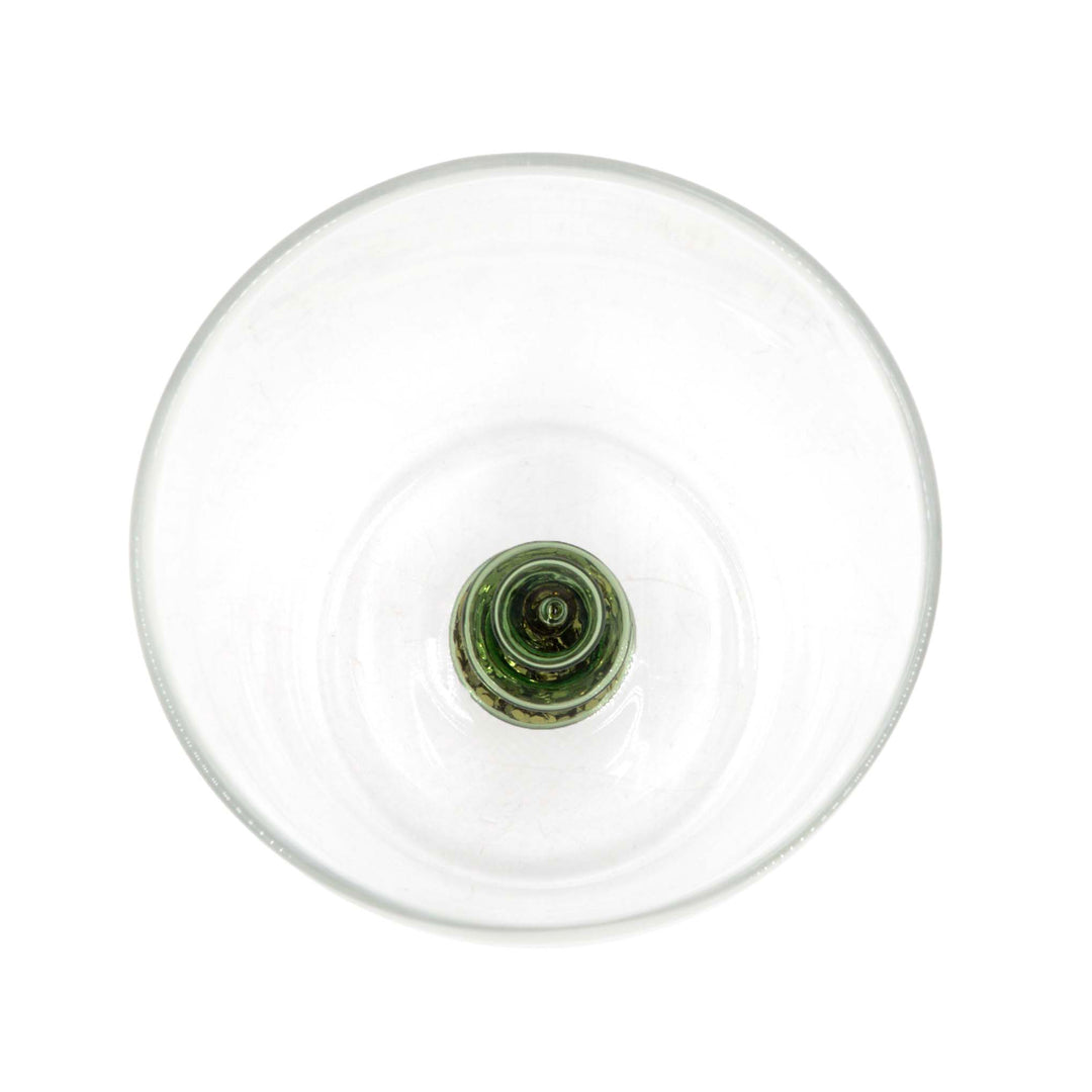 Green Flower Glass