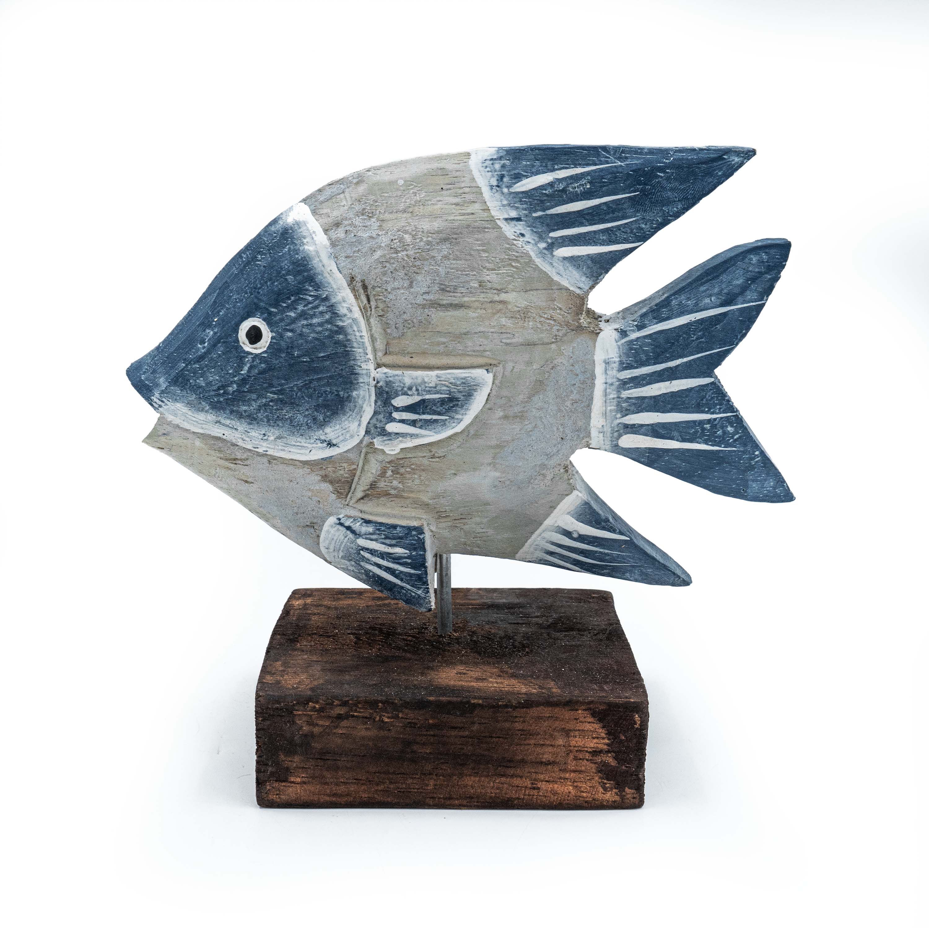 Buy Artefact | Albizia Wooden Fish On Stand | Shop at Beruru