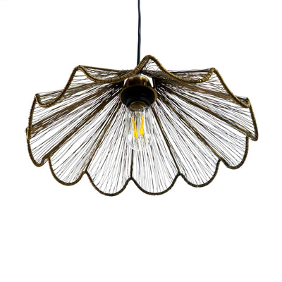 Ribbed Bell Hanging Light