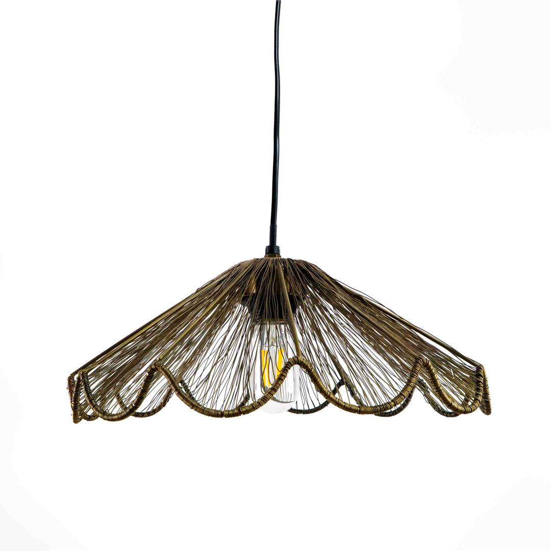 Ribbed Bell Hanging Light