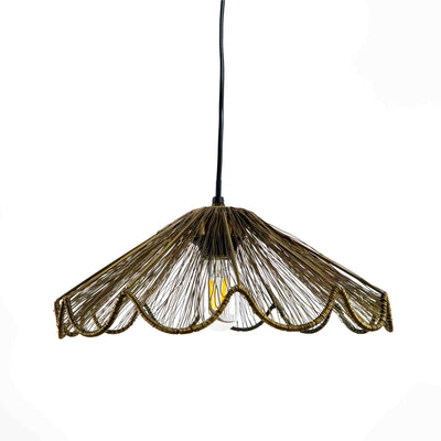 Ribbed Bell Hanging Light