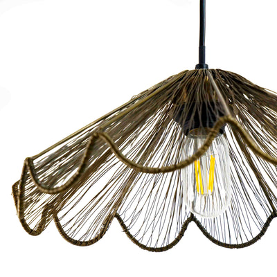 Ribbed Bell Hanging Light