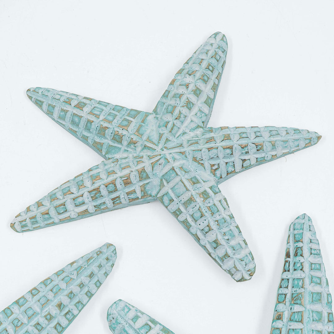 Albizia Wooden Star Fish (Set Of 3)