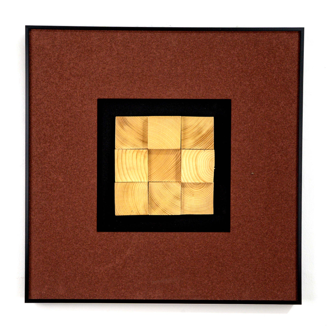 Lea Wooden Textured Wall Art