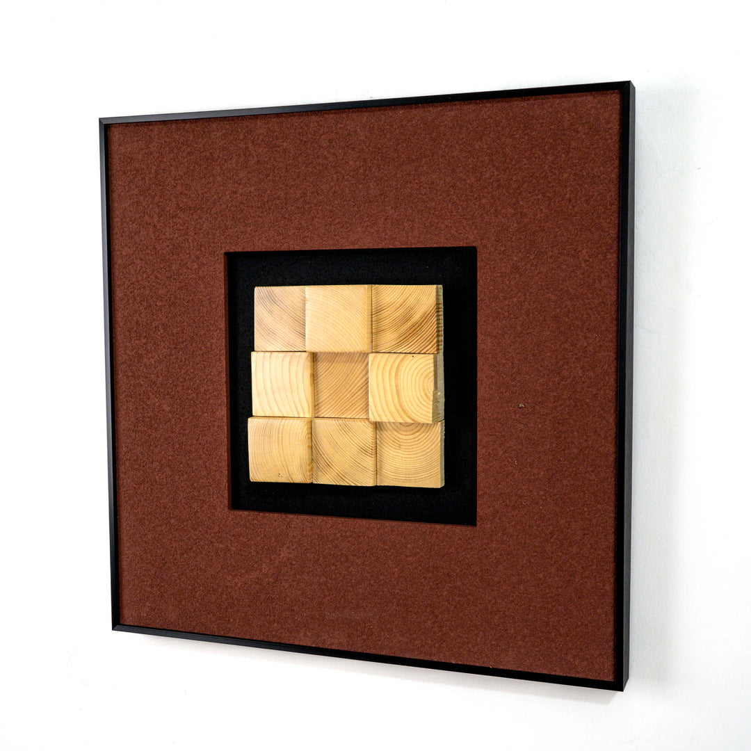 Lea Wooden Textured Wall Art