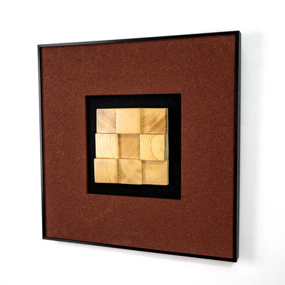 Lea Wooden Textured Wall Art