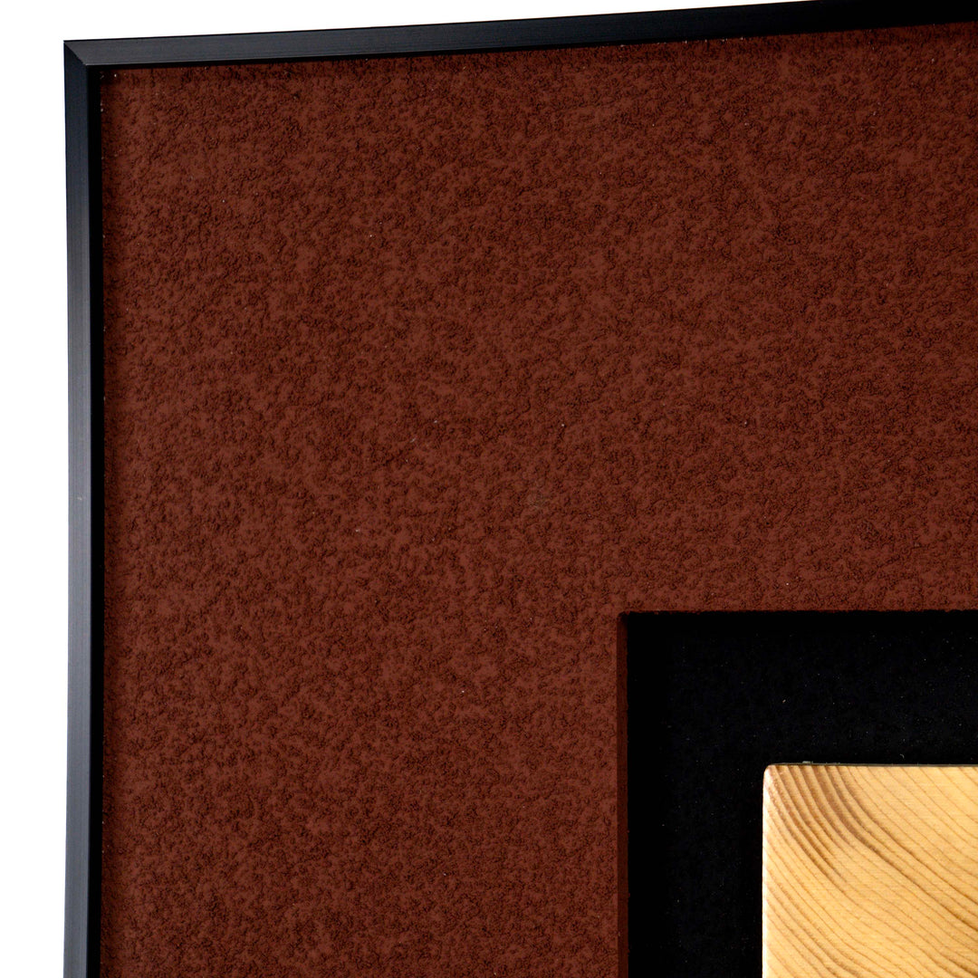 Lea Wooden Textured Wall Art