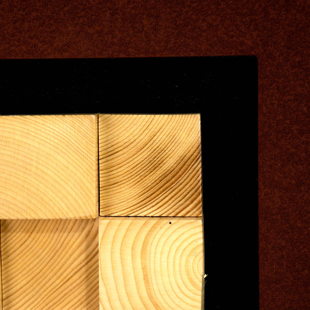 Lea Wooden Textured Wall Art
