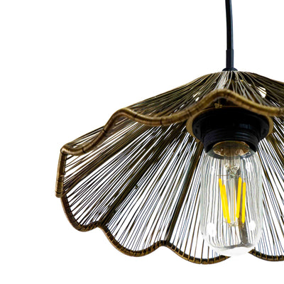 Ribbed Bell Hanging Light