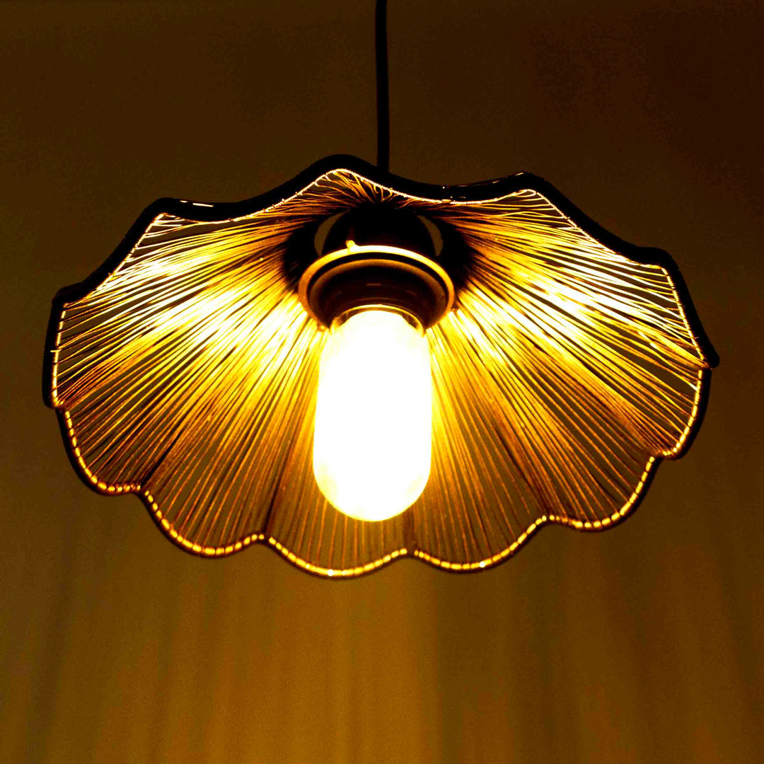 Ribbed Bell Hanging Light