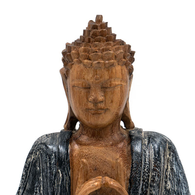 Suar Wooden Buddha Uttara Bhodi Mudra