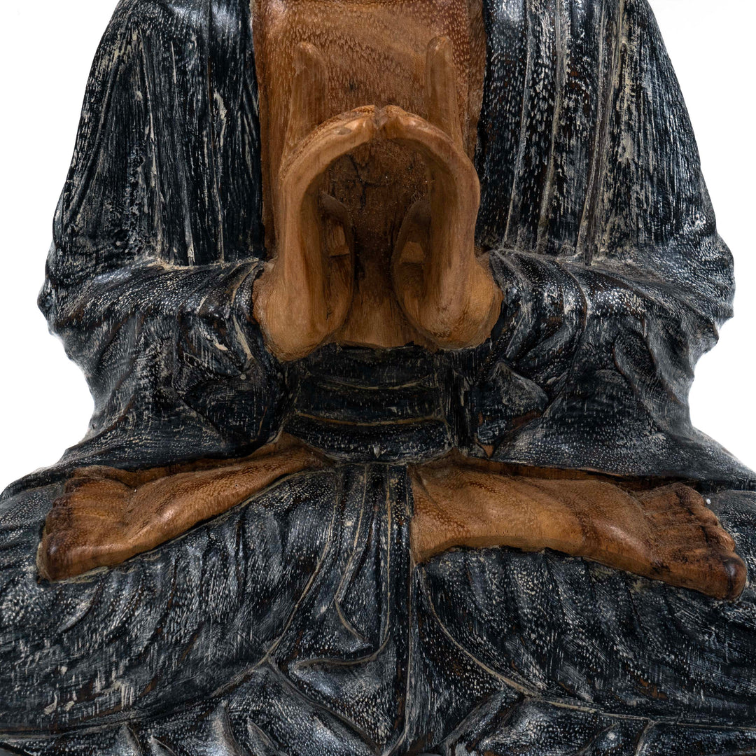 Suar Wooden Buddha Uttara Bhodi Mudra