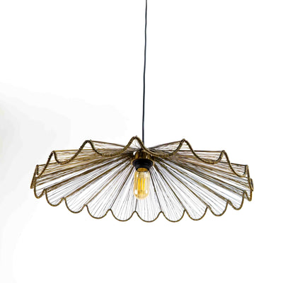Ribbed Bell Hanging Light