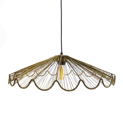 Ribbed Bell Hanging Light