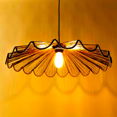 Ribbed Bell Hanging Light