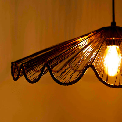 Ribbed Bell Hanging Light