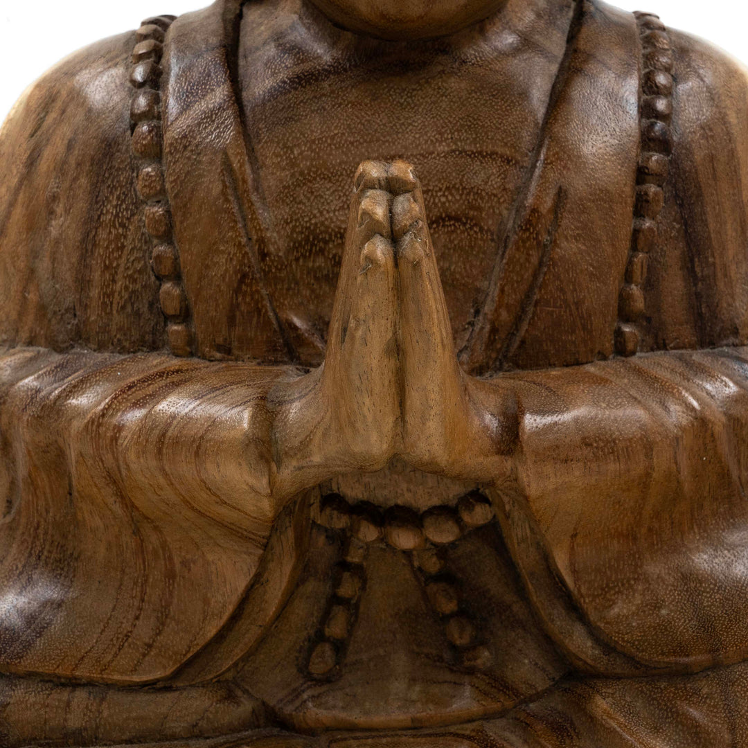 Suar Wooden Namste Monk