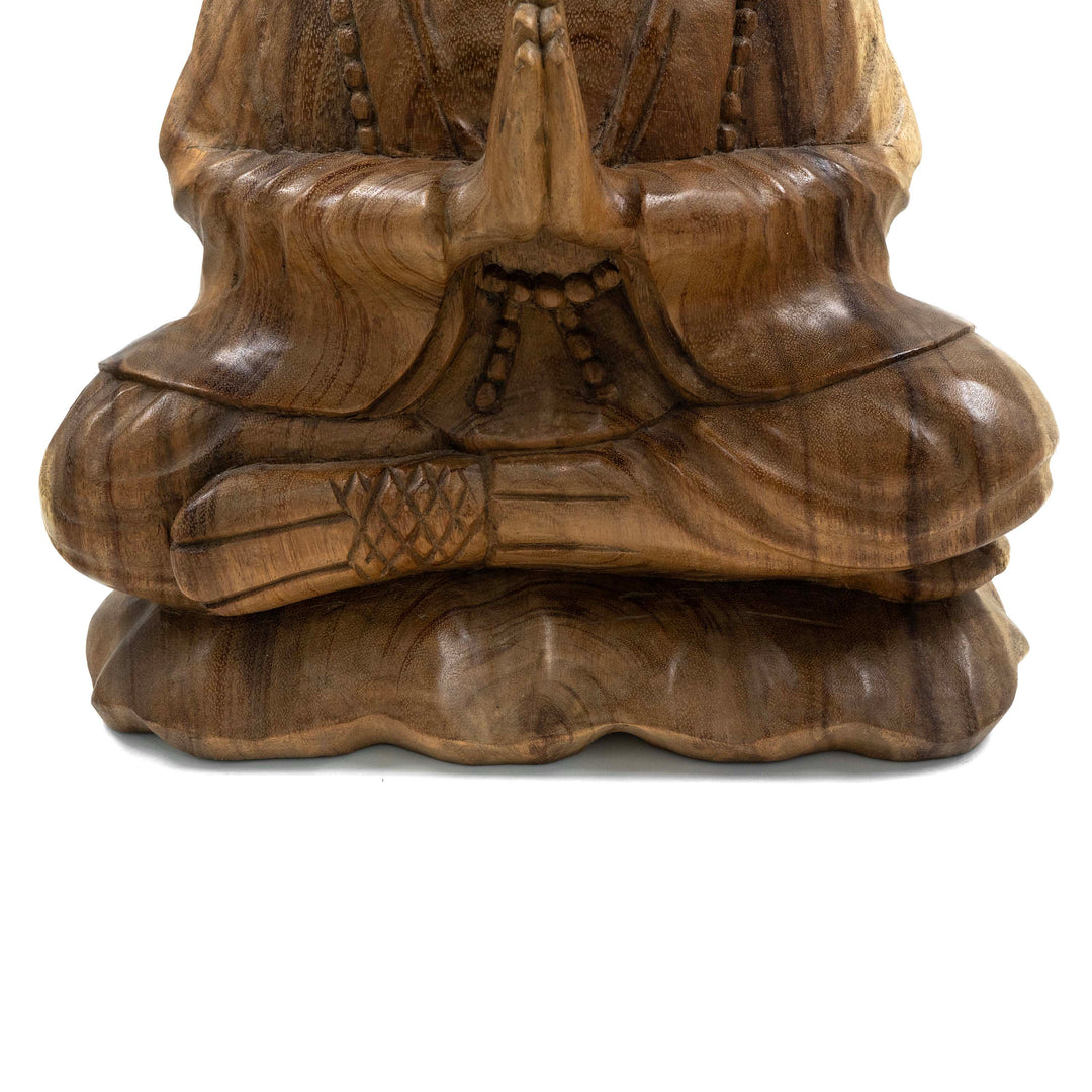 Suar Wooden Namste Monk