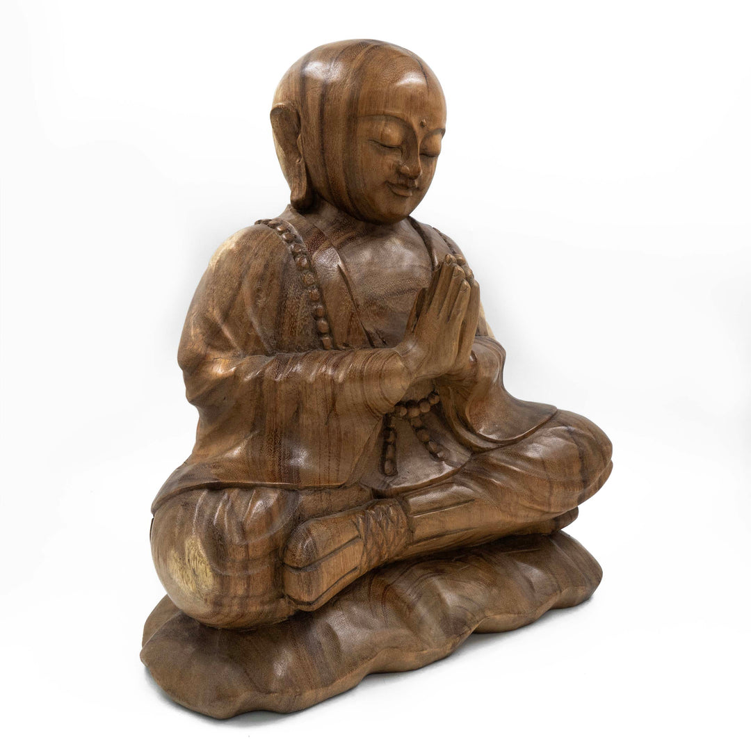 Suar Wooden Namste Monk