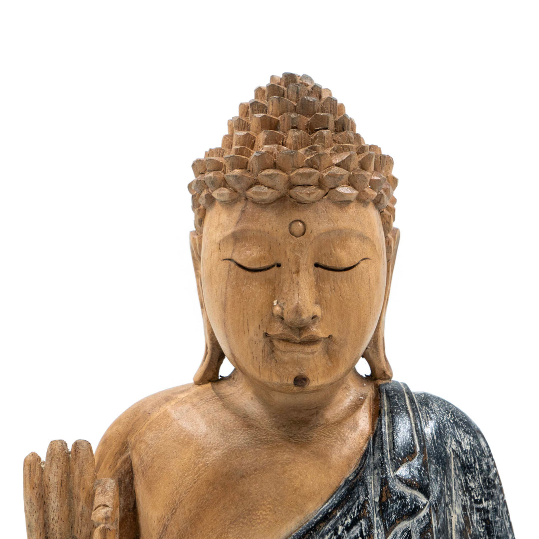 Suar Wooden Buddha Abhaya Mudra