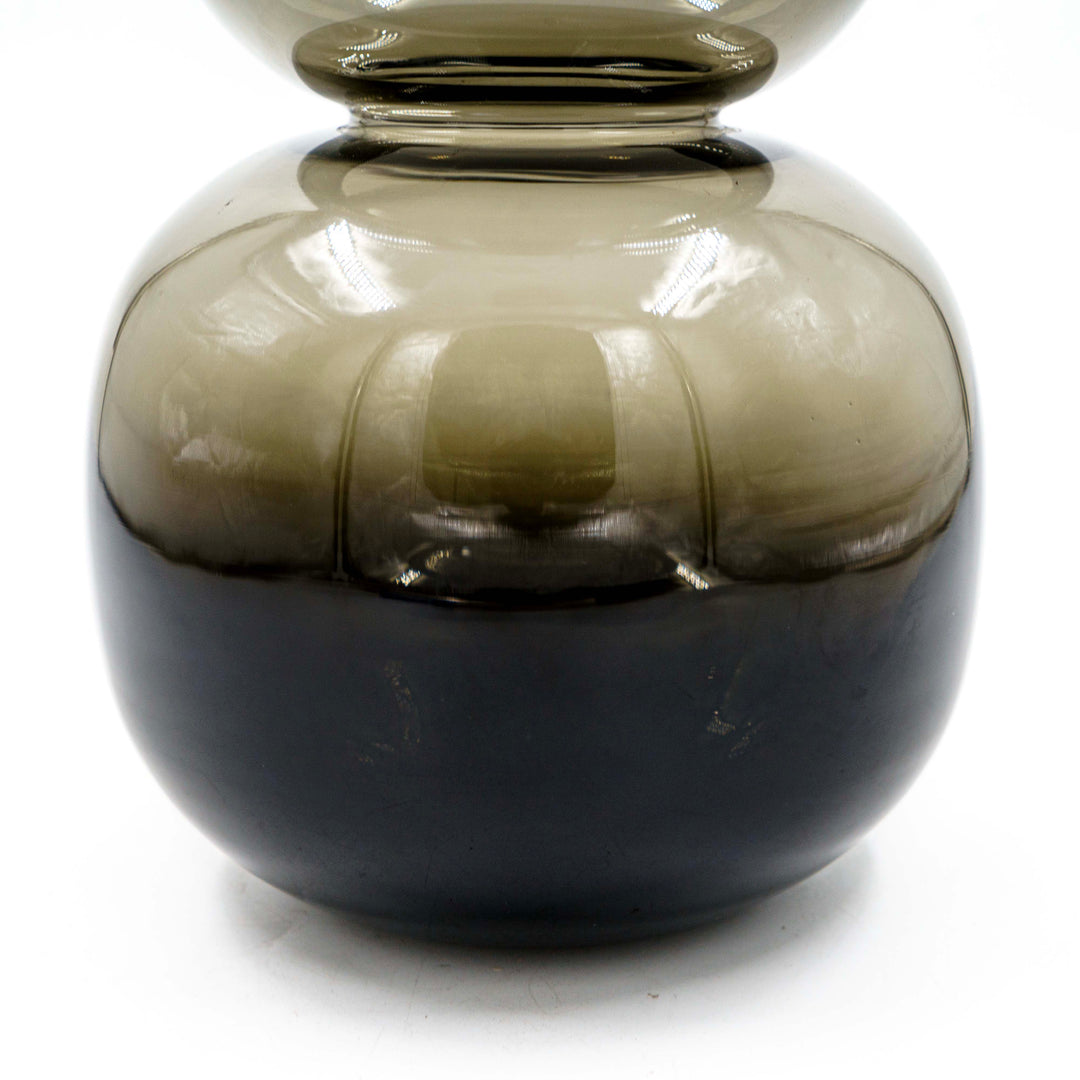 Smoky Globe Glass Vase