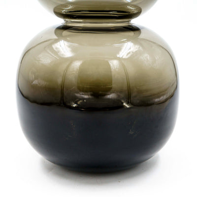 Smoky Globe Glass Vase