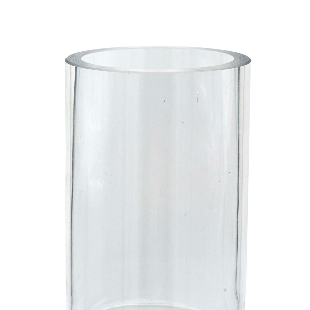 Tall Clear Globe Glass Floor Vase