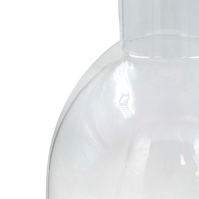 Tall Clear Globe Glass Floor Vase