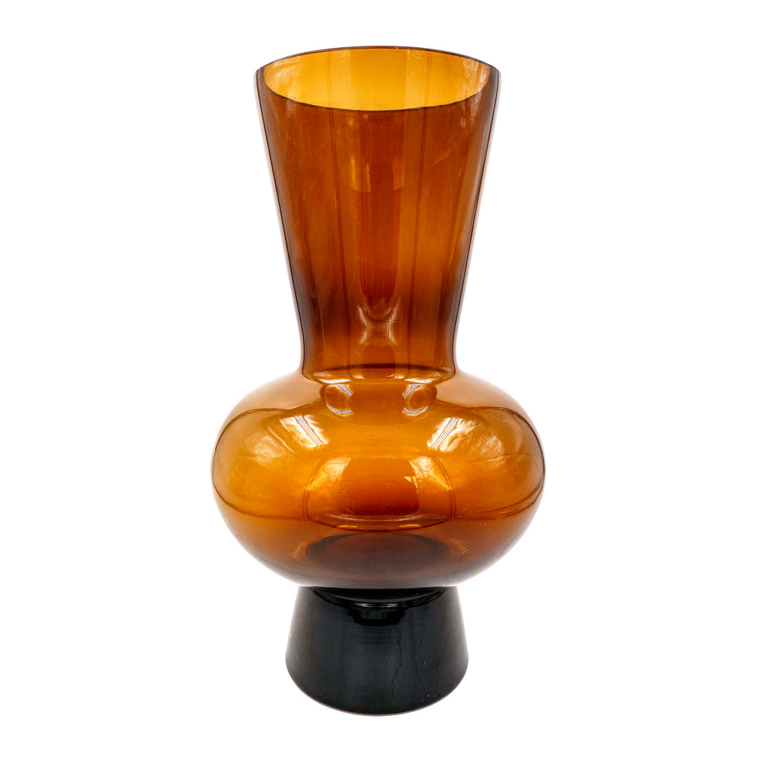 Amber Glass Vase