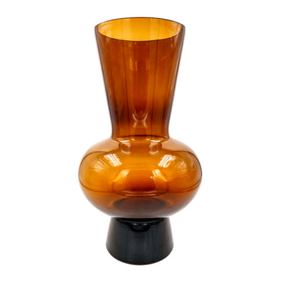 Amber Glass Vase