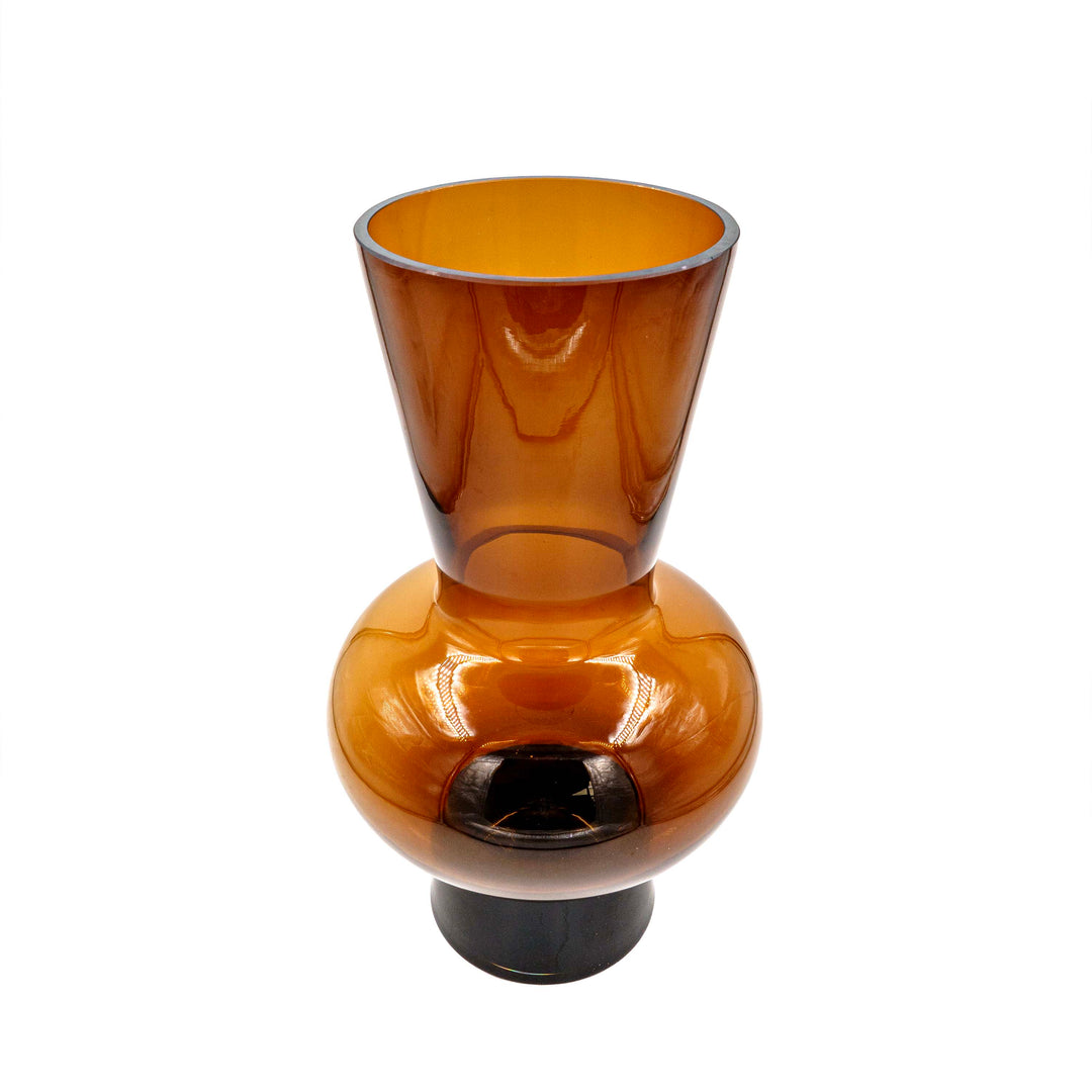 Amber Glass Vase