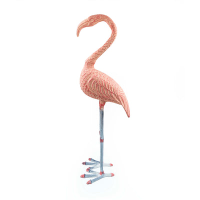 Flamingo With Head Facing Up