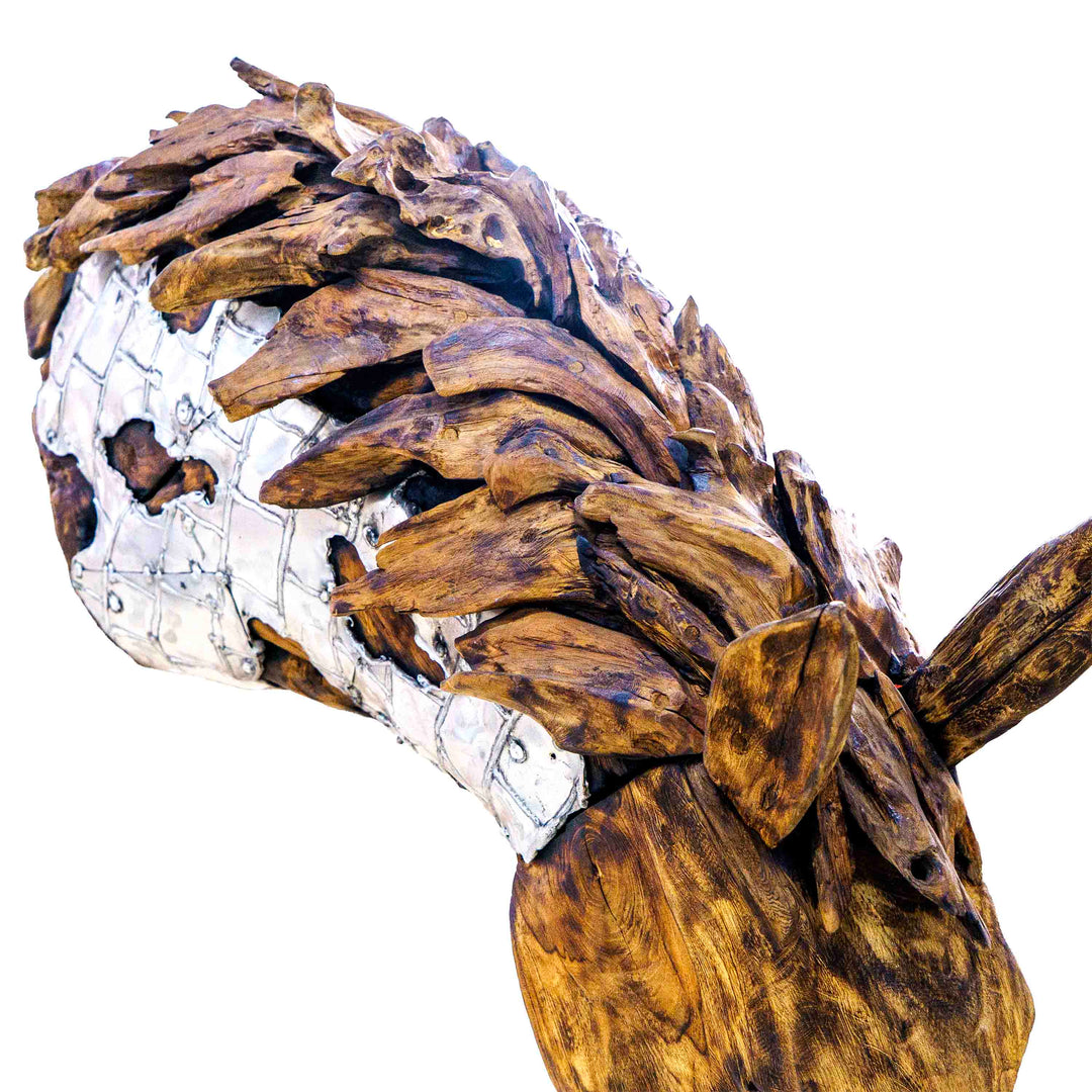 Luxe Grazing Horse Head Sculpture