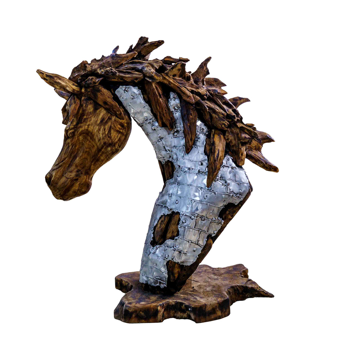 Luxe Horse Head Sculpture