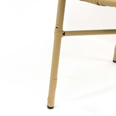 Blue Synthetic Cane Chair
