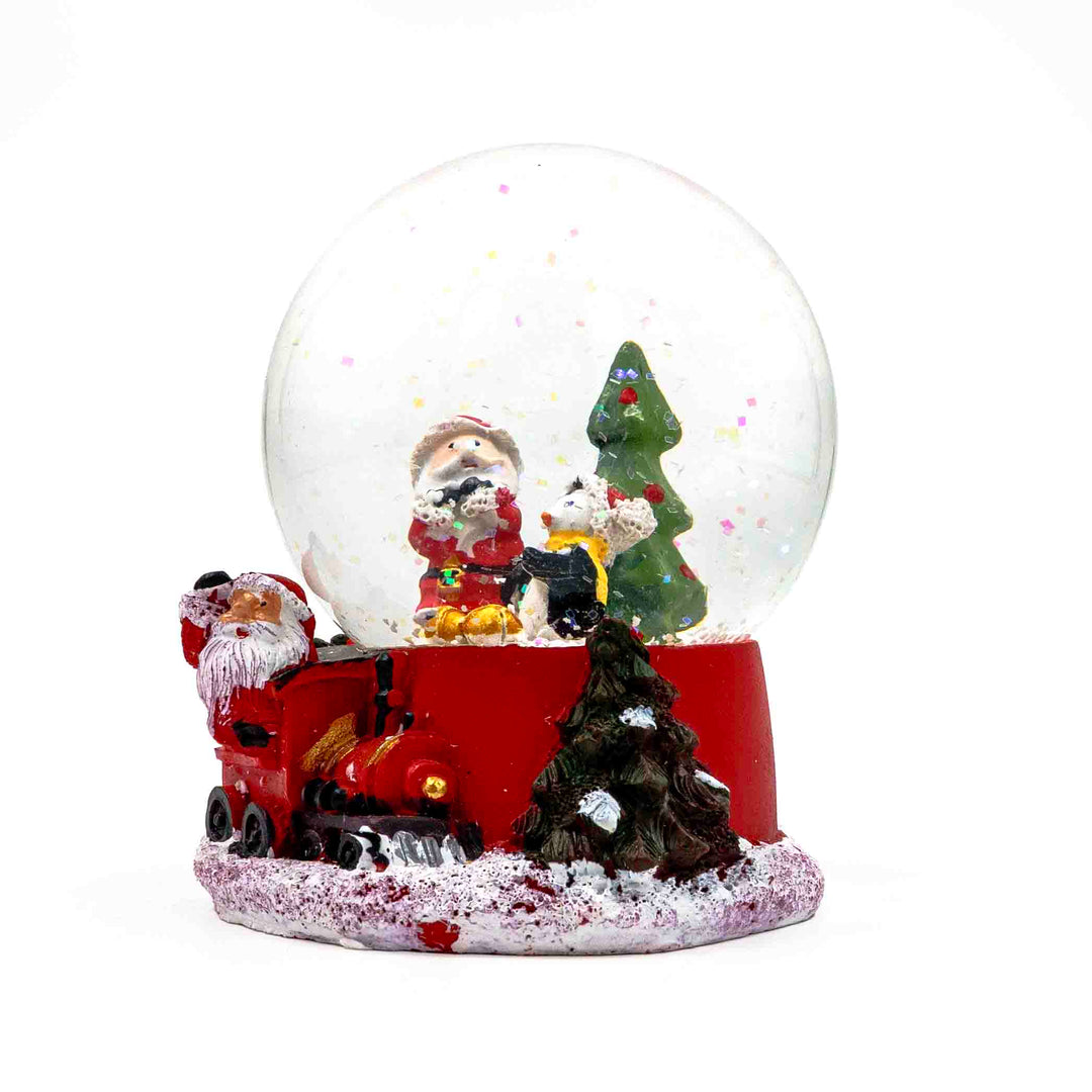 Winter wonderland mini snow tree globe table display