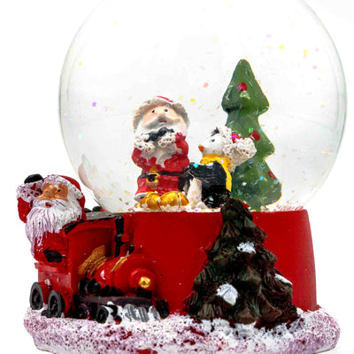 Winter wonderland mini snow tree globe table display