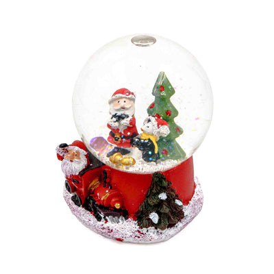 Winter wonderland mini snow tree globe table display