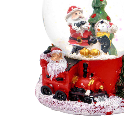 Winter wonderland mini snow tree globe table display