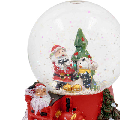 Winter wonderland mini snow tree globe table display