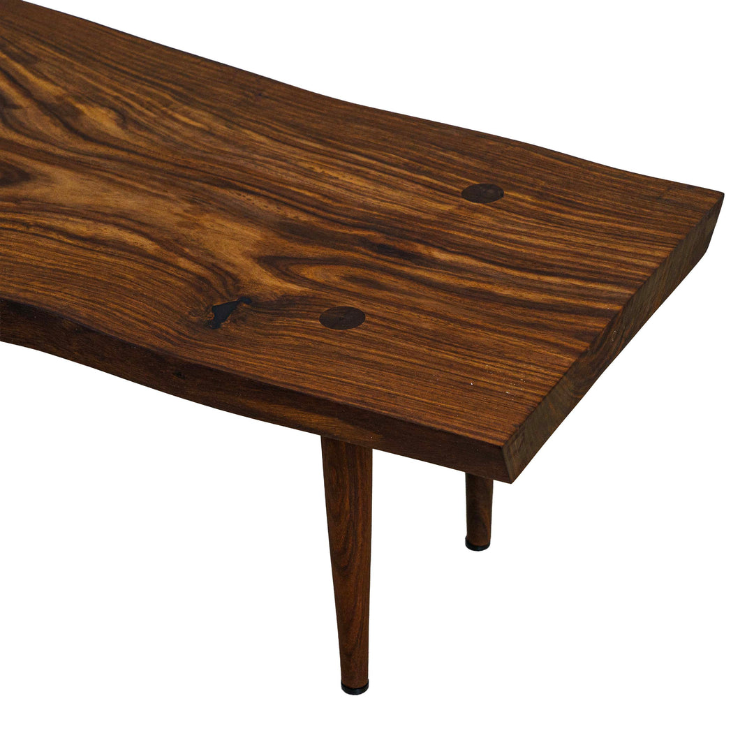 Natural Rosewood Curved Flow Coffee Table