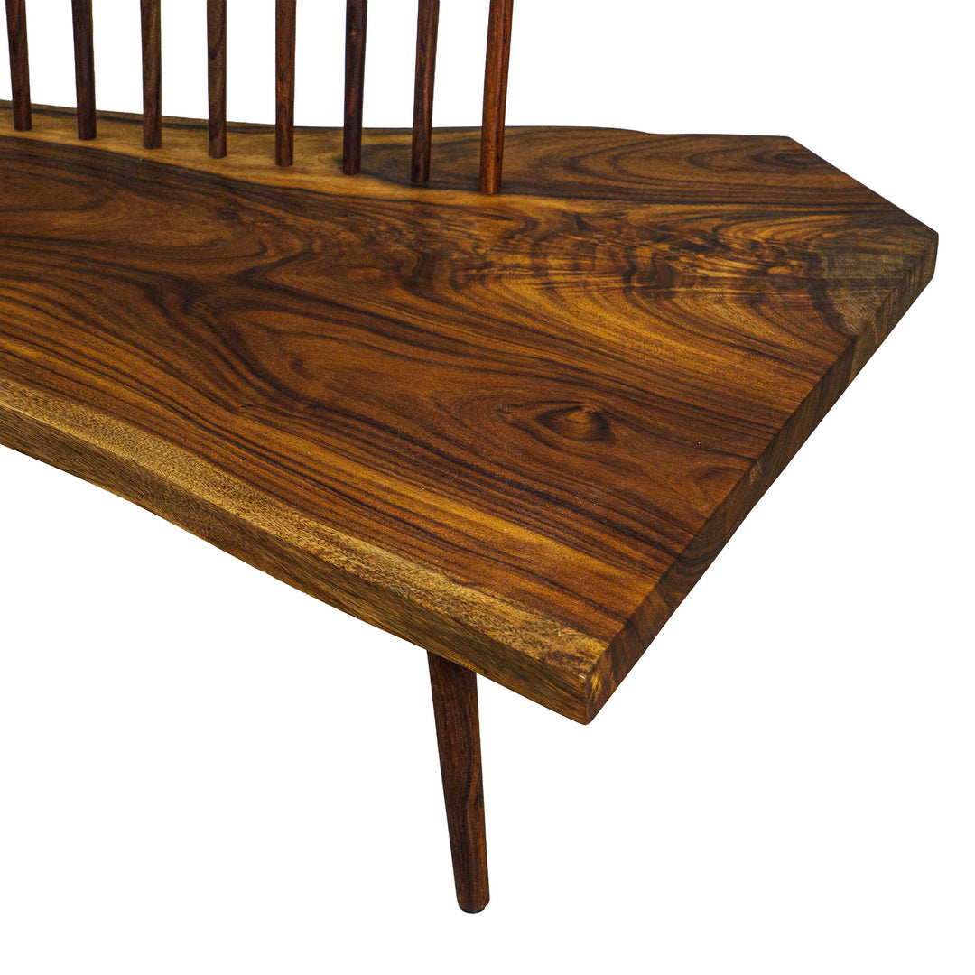 Natural Grande Wave Rosewood Bench