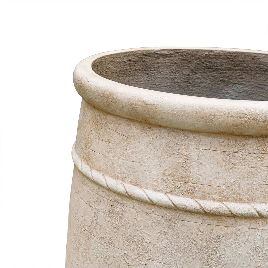 Antique Beige Cement Planter