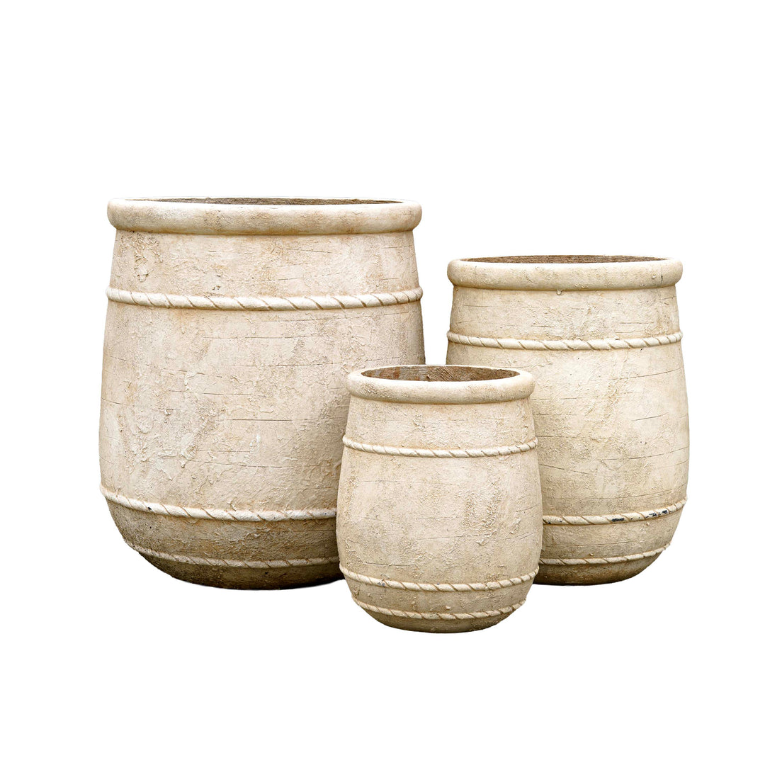 Antique Beige Cement Planter