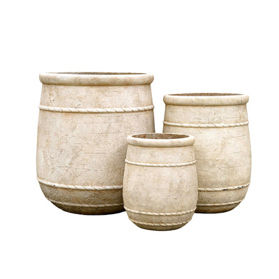 Antique Beige Cement Planter