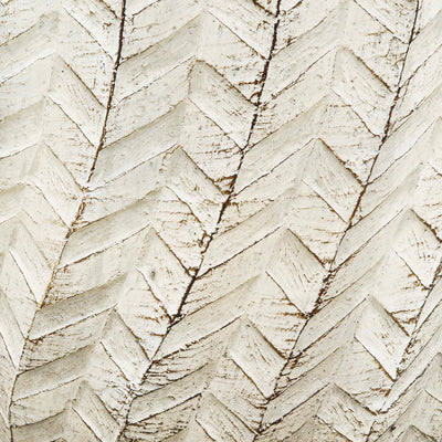 Textured Ivory Cement Pot