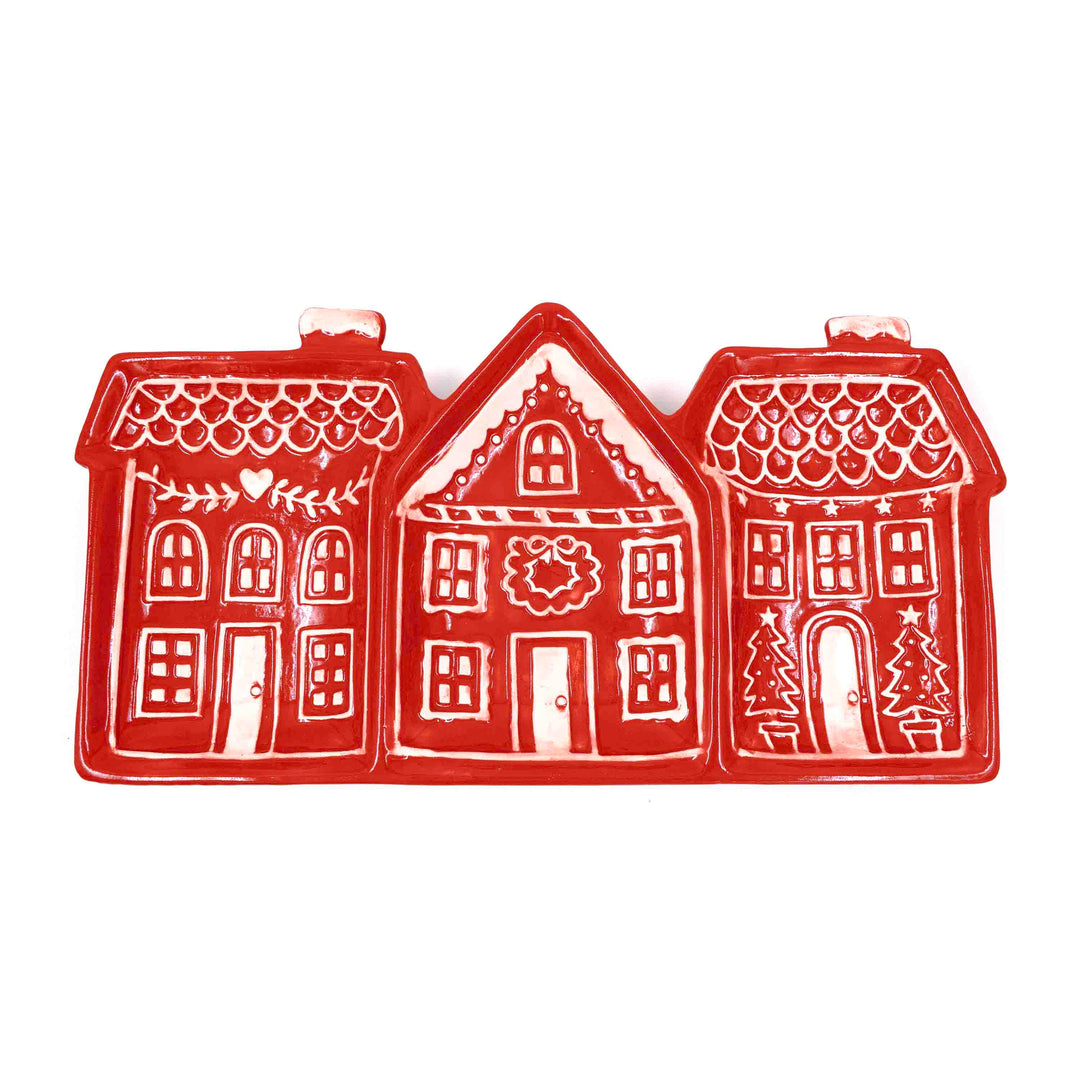 Gingerbread Village Serving Platter