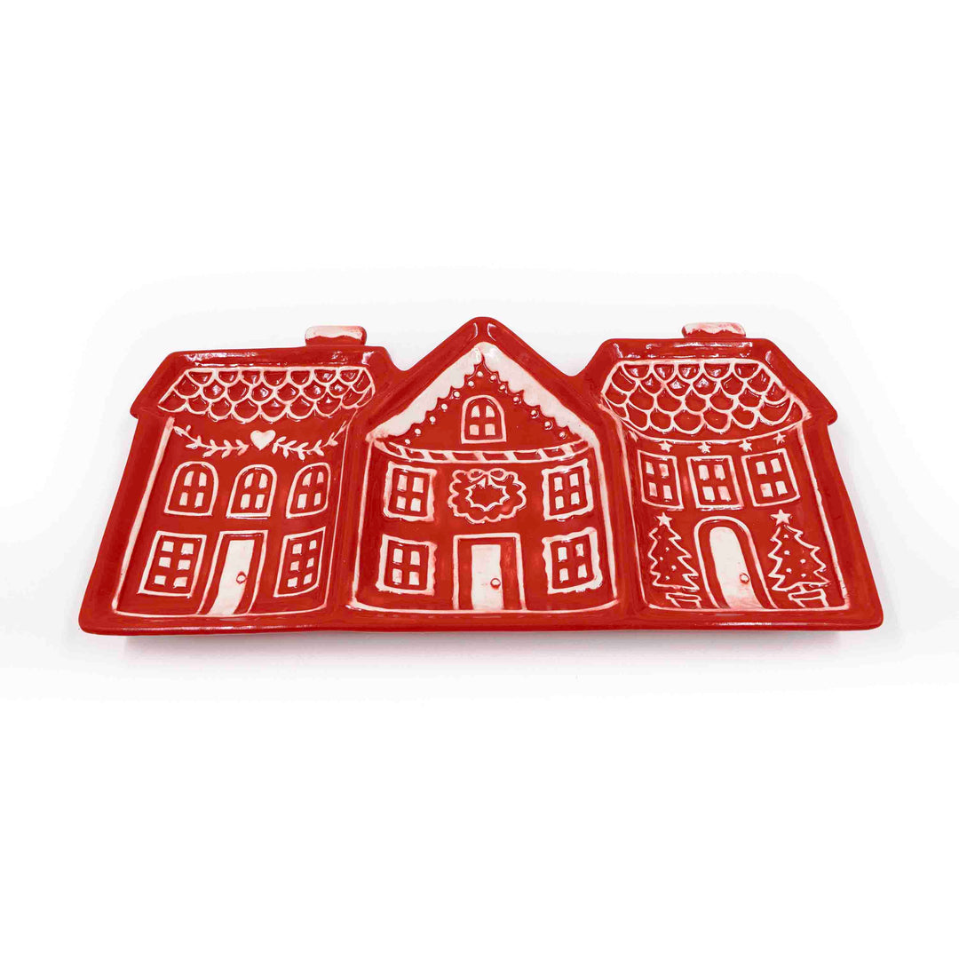 Gingerbread Village Serving Platter