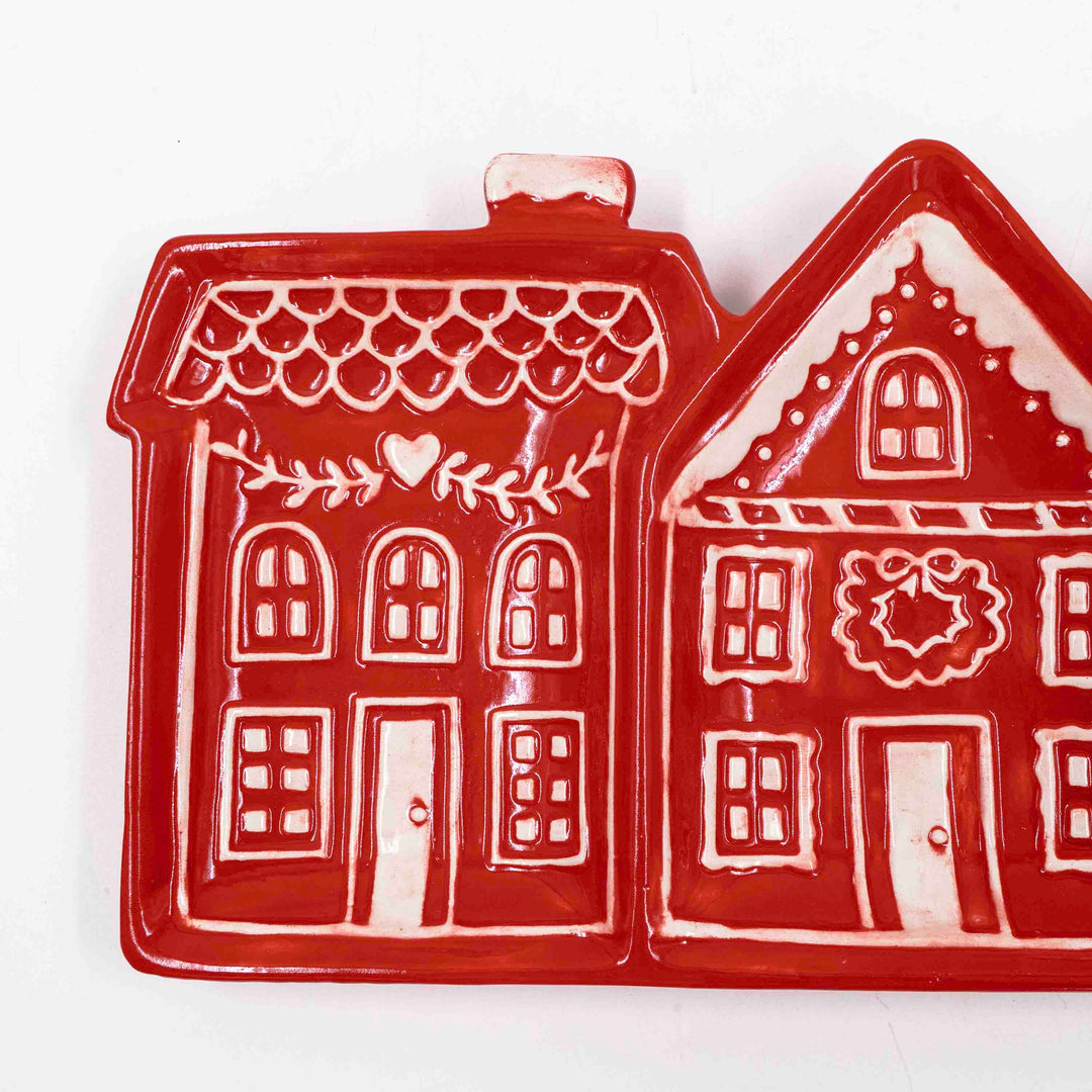 Gingerbread Village Serving Platter